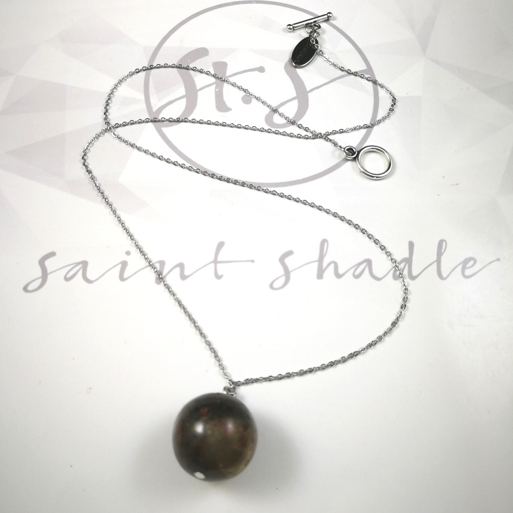 Handmade: Jasper Gemstone Pendant Necklace